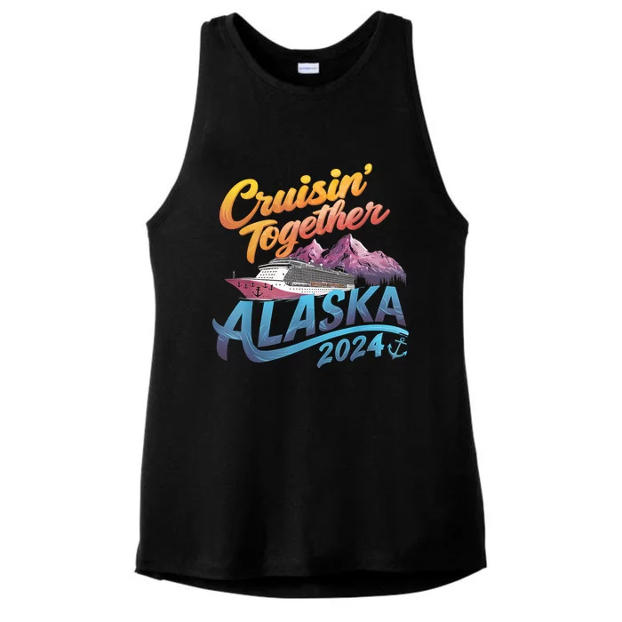 Alaska Cruise 2024 Family Cruise 2024 Cruisin Together Ladies Tri-Blend Wicking Tank