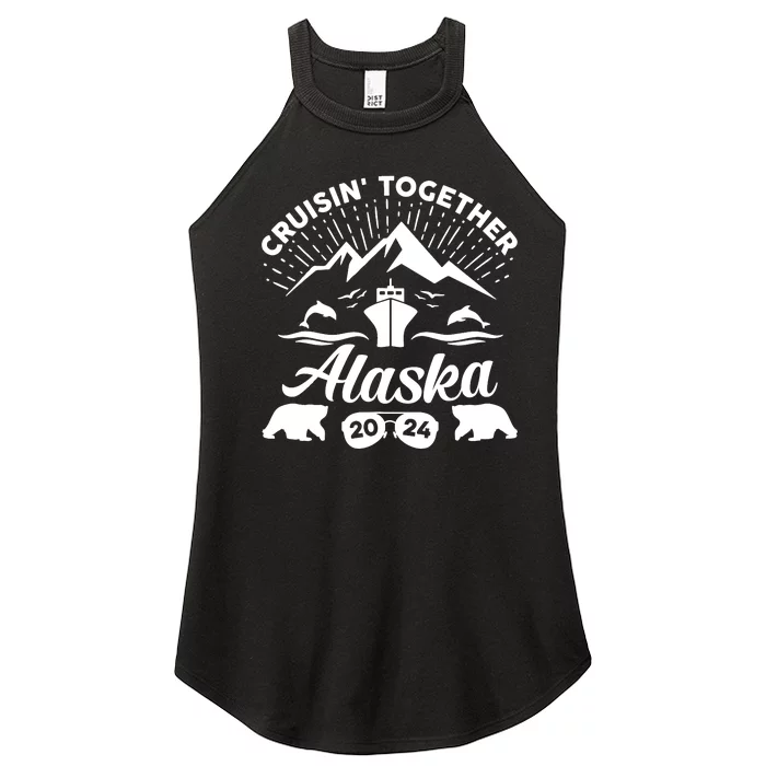 Alaska Cruise 2024 Family Summer Vacation Travel Matching Women’s Perfect Tri Rocker Tank