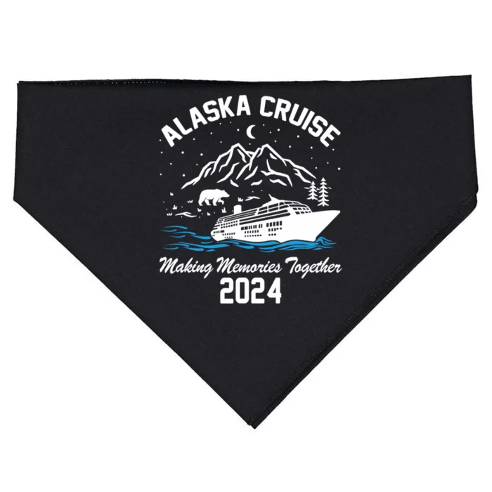 Alaska Cruise 2024 Matching Family Friends Group Alaskan USA-Made Doggie Bandana