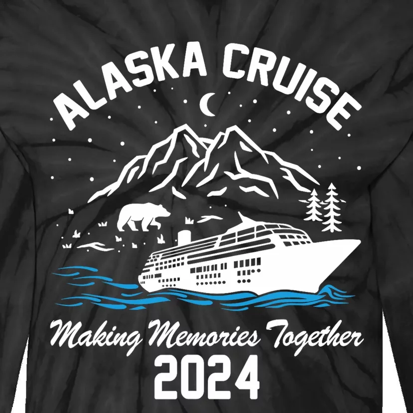 Alaska Cruise 2024 Matching Family Friends Group Alaskan Tie-Dye Long Sleeve Shirt