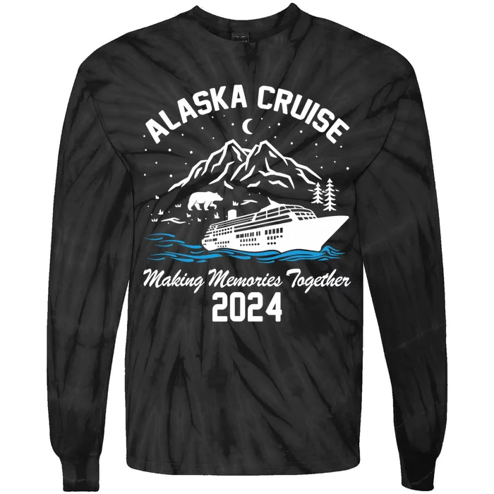 Alaska Cruise 2024 Matching Family Friends Group Alaskan Tie-Dye Long Sleeve Shirt