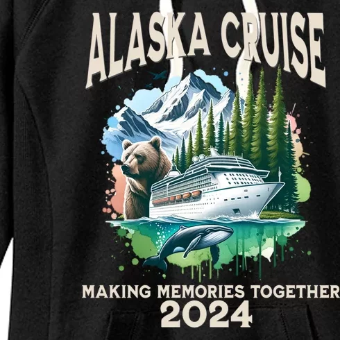 Alaska Cruise 2024 Family Friends Women's Fleece Hoodie