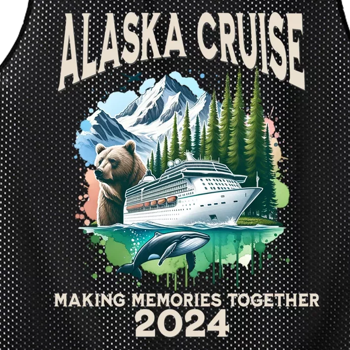 Alaska Cruise 2024 Family Friends Mesh Reversible Basketball Jersey Tank