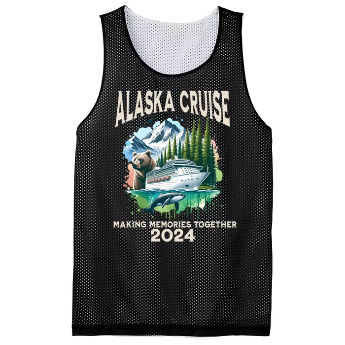 Alaska Cruise 2024 Family Friends Mesh Reversible Basketball Jersey Tank