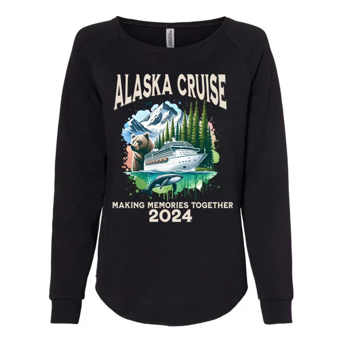 Alaska Cruise 2024 Family Friends Womens California Wash Sweatshirt