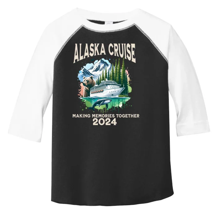 Alaska Cruise 2024 Family Friends Toddler Fine Jersey T-Shirt