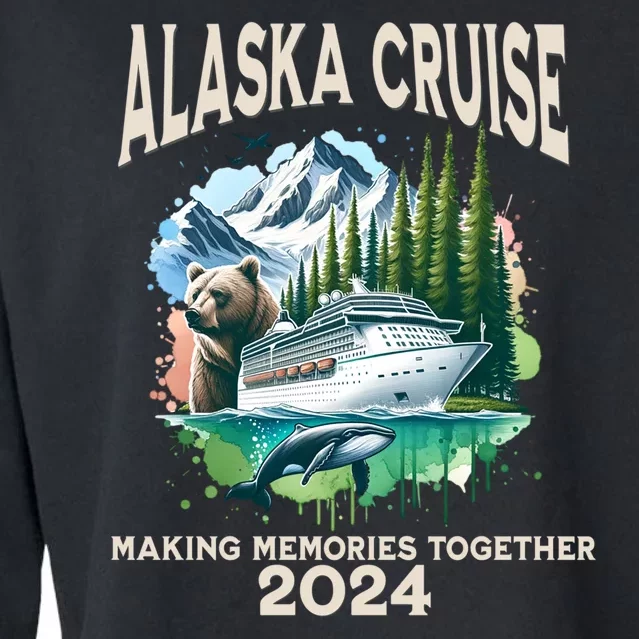 Alaska Cruise 2024 Family Friends Cropped Pullover Crew