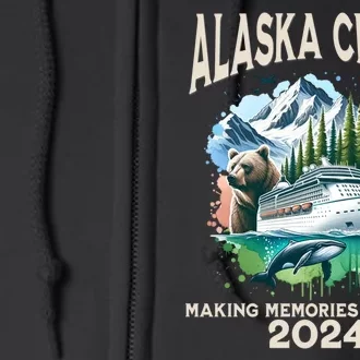 Alaska Cruise 2024 Family Friends Full Zip Hoodie