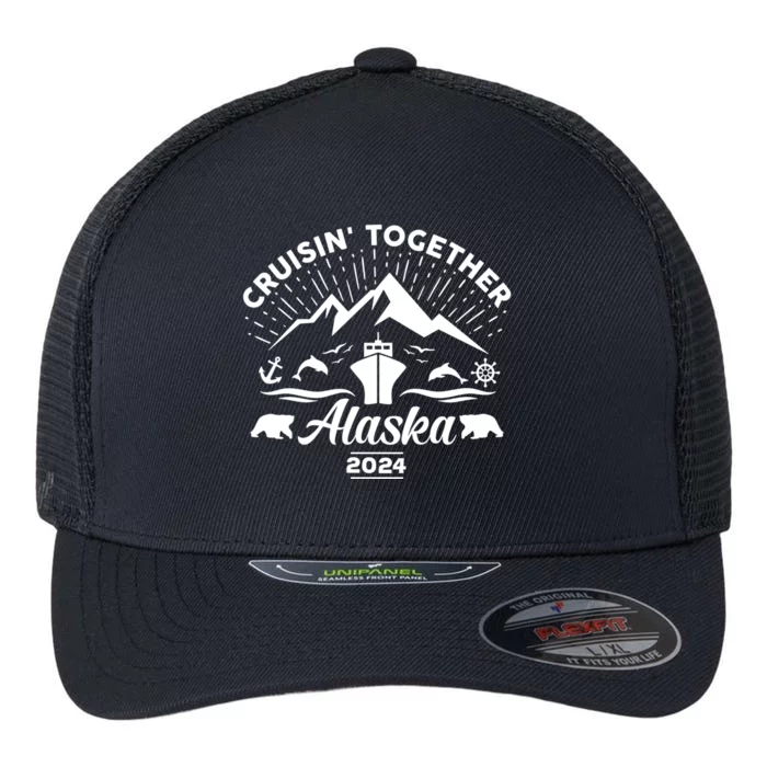 Alaska Cruise 2024 Family Friends Group Travel Matching Flexfit Unipanel Trucker Cap