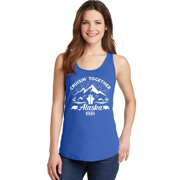 Alaska Cruise 2024 Family Friends Group Travel Matching Ladies Essential Tank