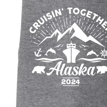 Alaska Cruise 2024 Family Friends Group Travel Matching Doggie 3-End Fleece Hoodie