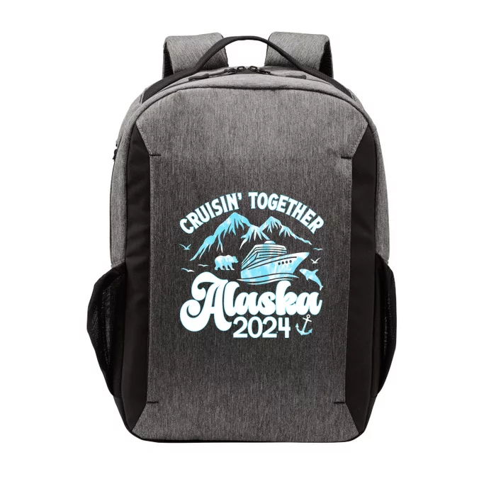 Alaska Cruise 2024 Retro Matching Family And Friends Group Vector Backpack