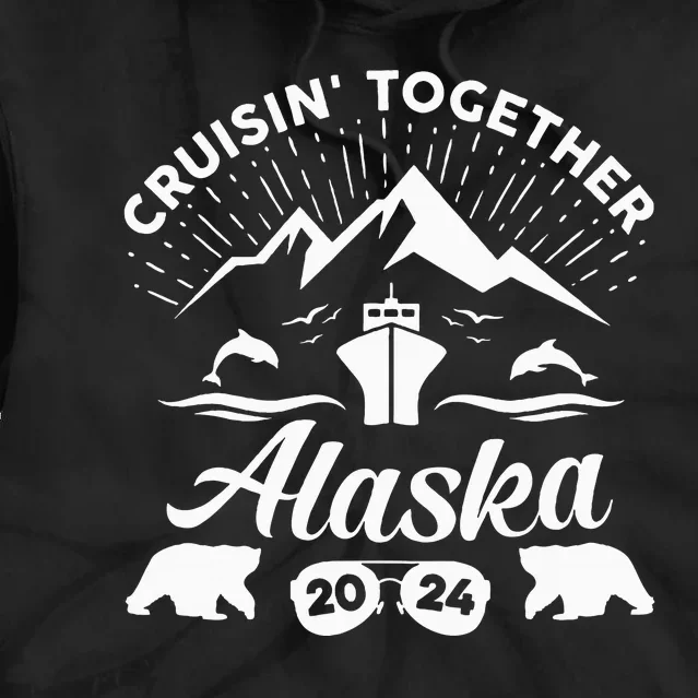 Alaska Cruise 2024 Family Summer Vacation Travel Matching Tie Dye Hoodie