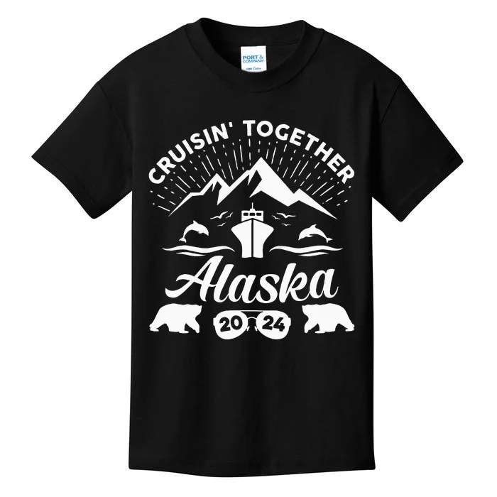 Alaska Cruise 2024 Family Summer Vacation Travel Matching Kids T-Shirt