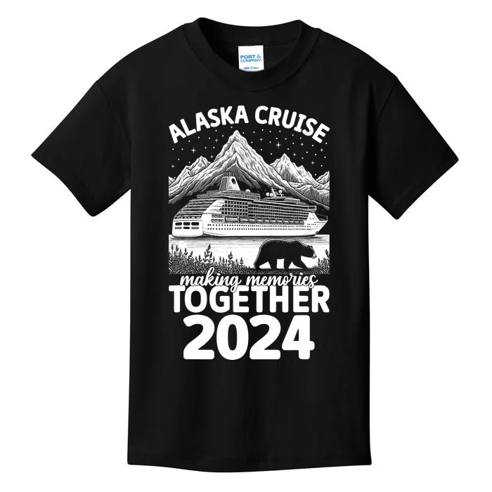 Alaska Cruise 2024 Matching Family Friends Group Alaskan Kids T-Shirt