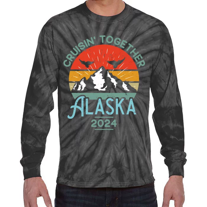 Alaska Cruise 2024 Matching Family Friends And Group Tie-Dye Long Sleeve Shirt