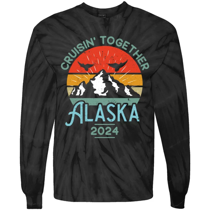 Alaska Cruise 2024 Matching Family Friends And Group Tie-Dye Long Sleeve Shirt