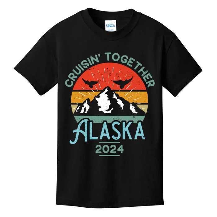 Alaska Cruise 2024 Matching Family Friends And Group Kids T-Shirt