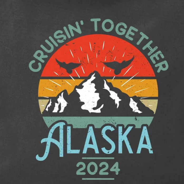 Alaska Cruise 2024 Matching Family Friends And Group Zip Tote Bag