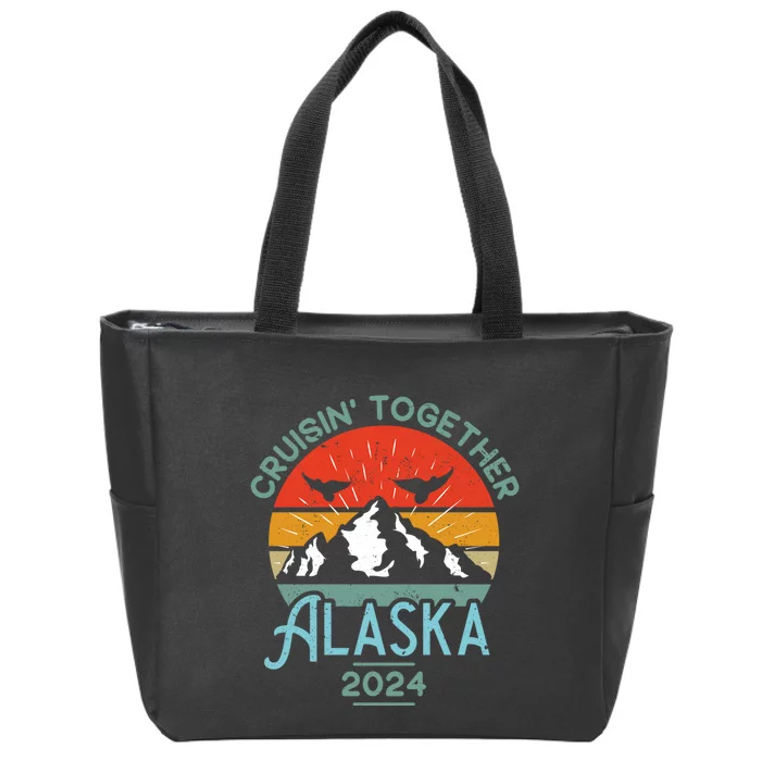 Alaska Cruise 2024 Matching Family Friends And Group Zip Tote Bag