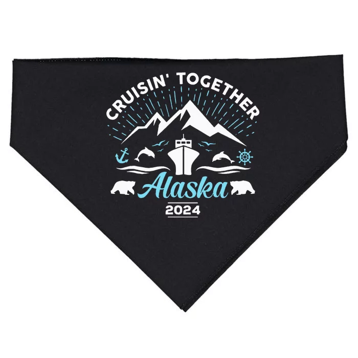 Alaska Cruise 2024 Family Friends Group Travel Matching USA-Made Doggie Bandana