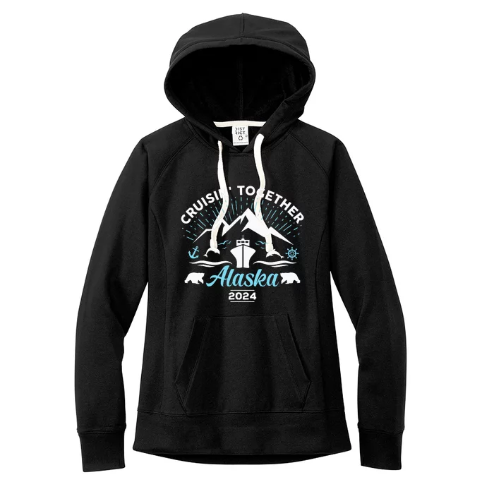 Alaska Cruise 2024 Family Friends Group Travel Matching Women's Fleece Hoodie