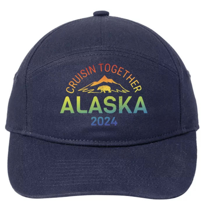 Alaska Cruise 2024 Trip Vacation Funny Matching Family Trip Group 7-Panel Snapback Hat