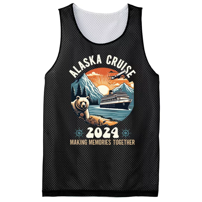 Alaska Cruise 2024 Funny Making Memories Mesh Reversible Basketball Jersey Tank