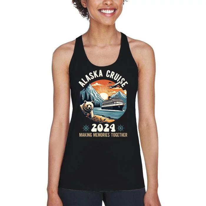 Alaska Cruise 2024 Funny Making Memories Women's Racerback Tank