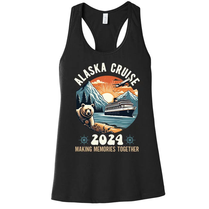 Alaska Cruise 2024 Funny Making Memories Women's Racerback Tank