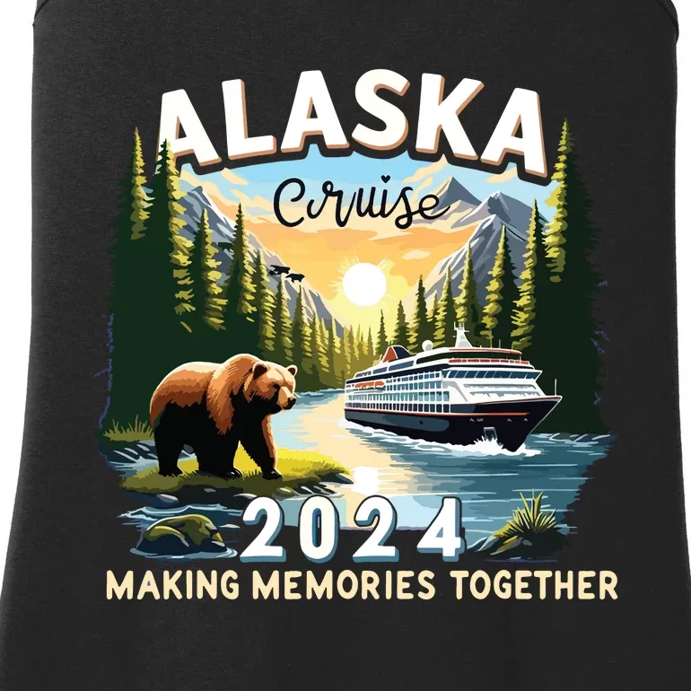 Alaska Cruise 2024 Trip Matching Family Friends Alaska Squad Ladies Essential Tank