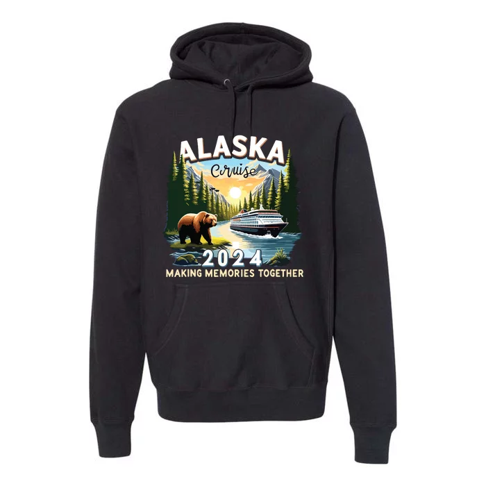 Alaska Cruise 2024 Trip Matching Family Friends Alaska Squad Premium Hoodie