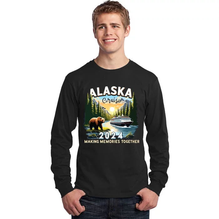 Alaska Cruise 2024 Trip Matching Family Friends Alaska Squad Tall Long Sleeve T-Shirt