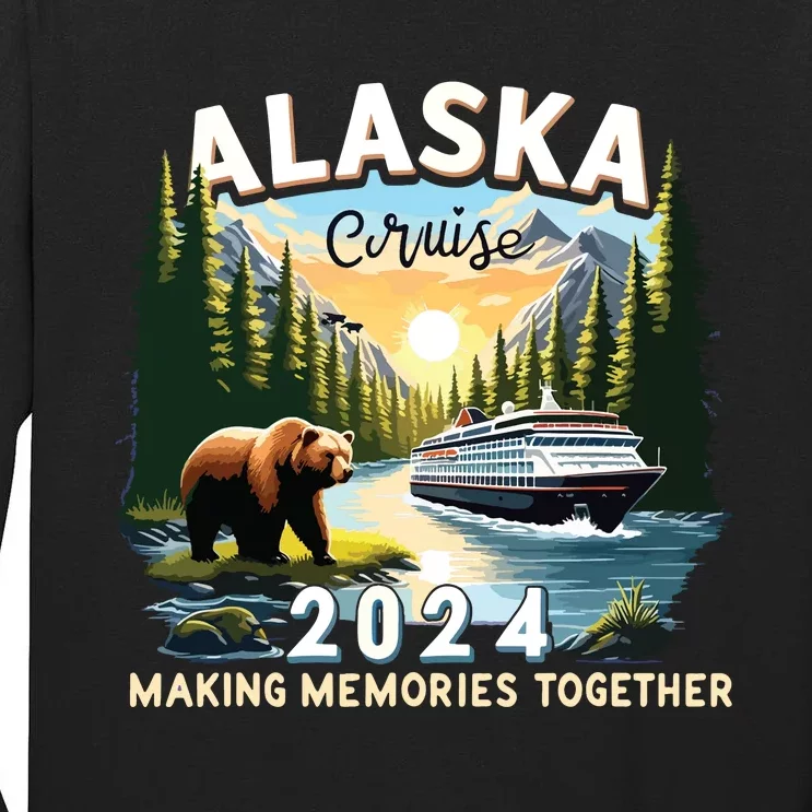 Alaska Cruise 2024 Trip Matching Family Friends Alaska Squad Tall Long Sleeve T-Shirt