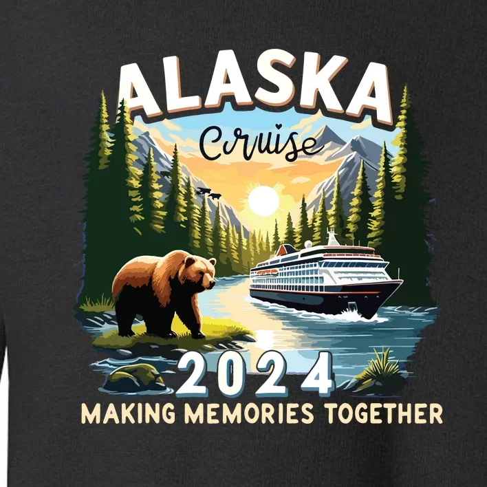 Alaska Cruise 2024 Trip Matching Family Friends Alaska Squad Toddler Sweatshirt