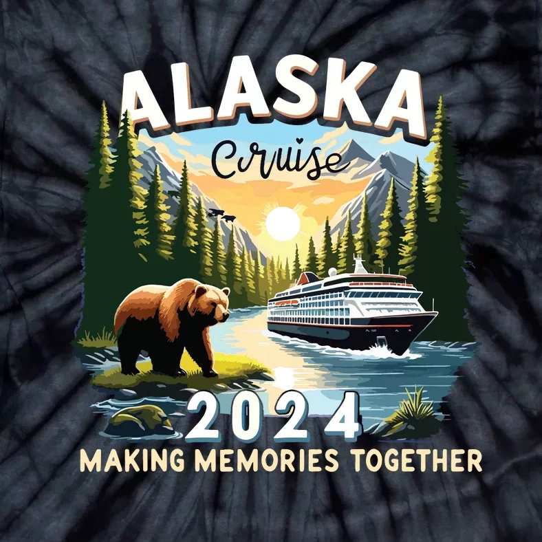 Alaska Cruise 2024 Trip Matching Family Friends Alaska Squad Tie-Dye T-Shirt