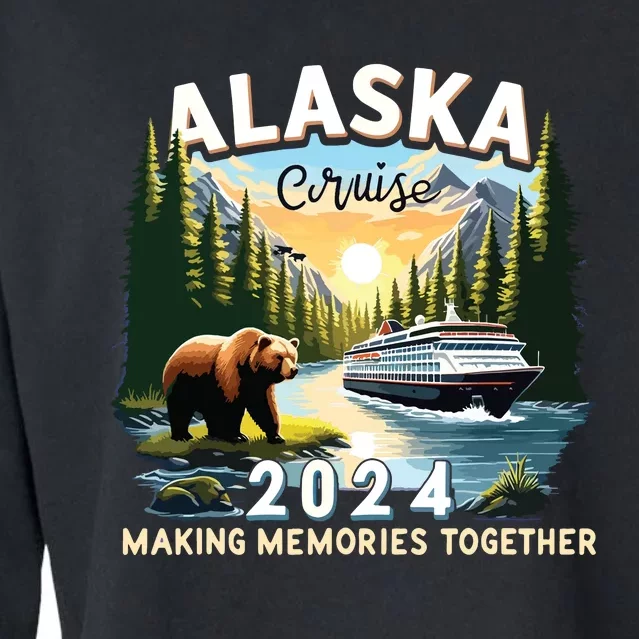 Alaska Cruise 2024 Trip Matching Family Friends Alaska Squad Cropped Pullover Crew