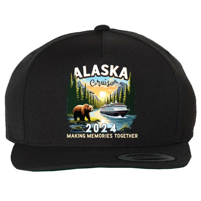 Alaska Cruise 2024 Trip Matching Family Friends Alaska Squad Wool Snapback Cap