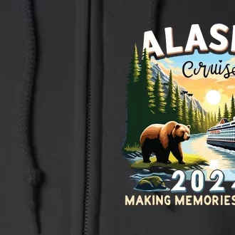 Alaska Cruise 2024 Trip Matching Family Friends Alaska Squad Full Zip Hoodie