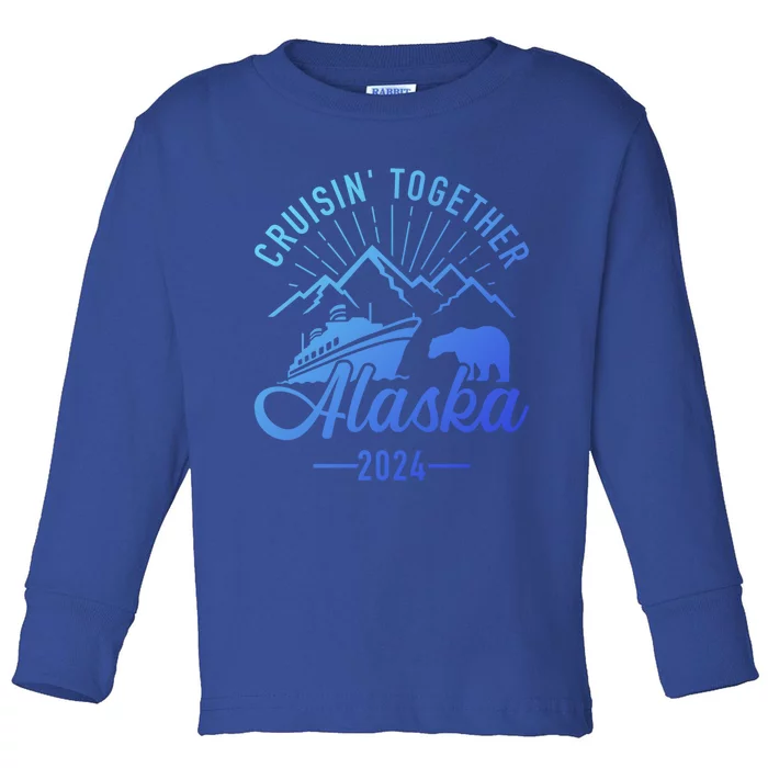 Alaska Cruise 2024 Matching Family And Friends Group Cute Gift Toddler Long Sleeve Shirt