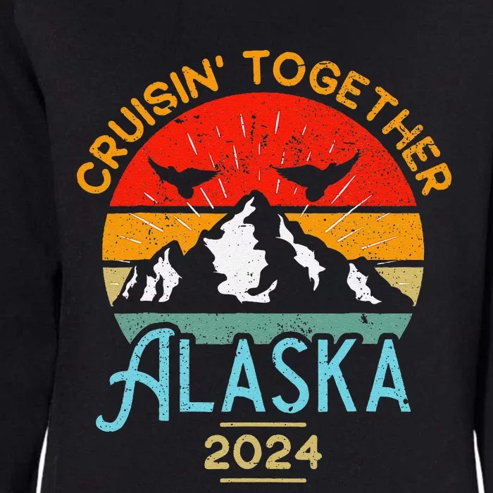 Alaska Cruise 2024 Family Friends Group Travel Matching Womens California Wash Sweatshirt