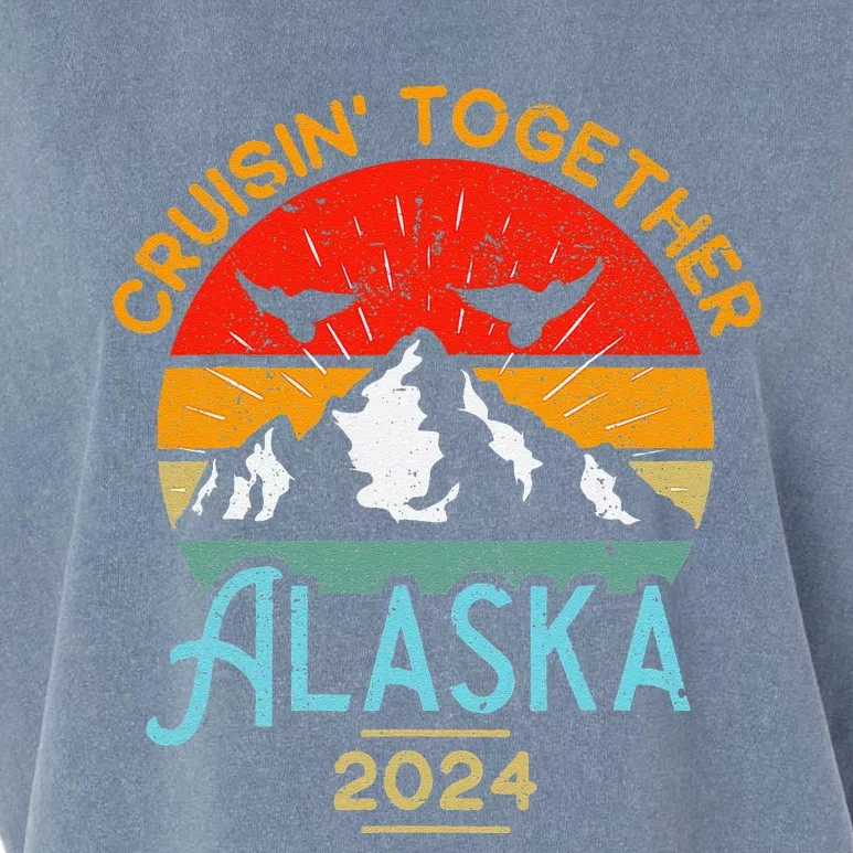 Alaska Cruise 2024 Family Friends Group Travel Matching Garment-Dyed Women's Muscle Tee