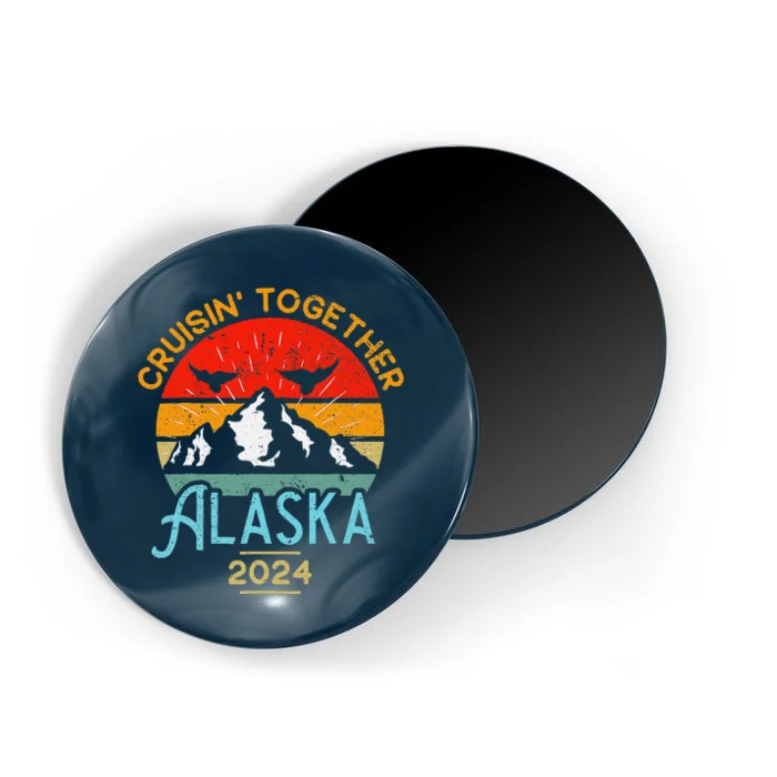 Alaska Cruise 2024 Family Friends Group Travel Matching Magnet