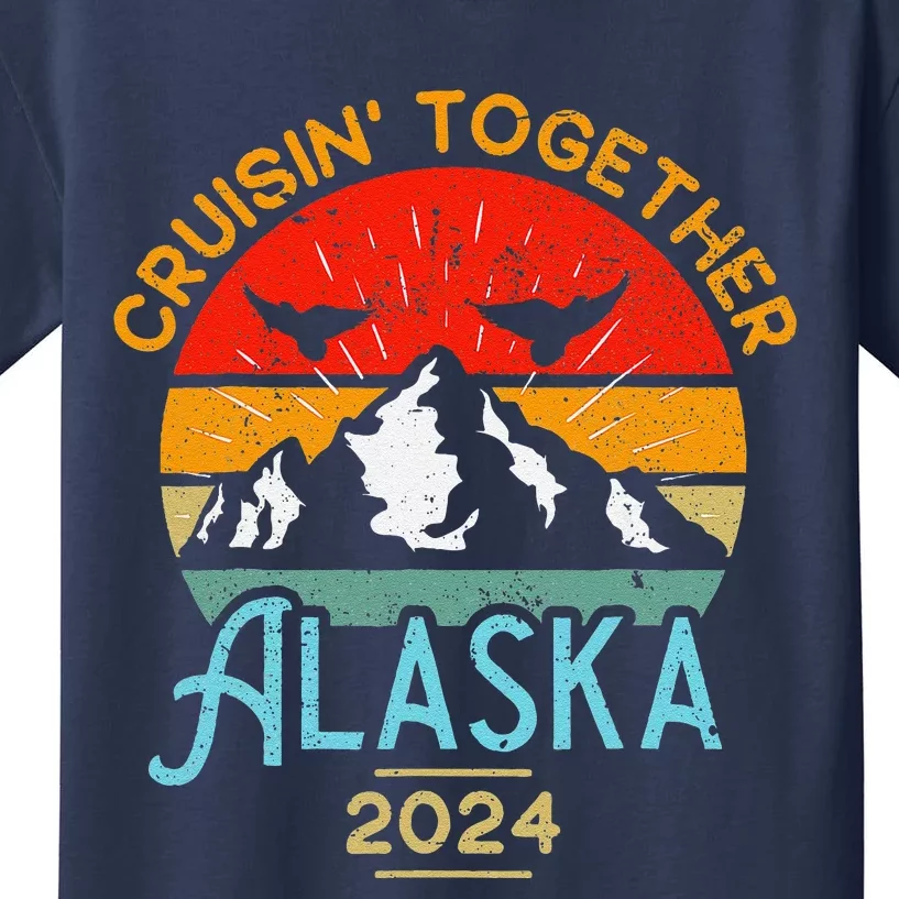 Alaska Cruise 2024 Family Friends Group Travel Matching Kids T-Shirt