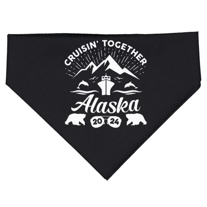 Alaska Cruise 2024 Family Summer Vacation Travel Matching USA-Made Doggie Bandana