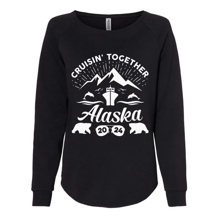 Alaska Cruise 2024 Family Summer Vacation Travel Matching Womens California Wash Sweatshirt