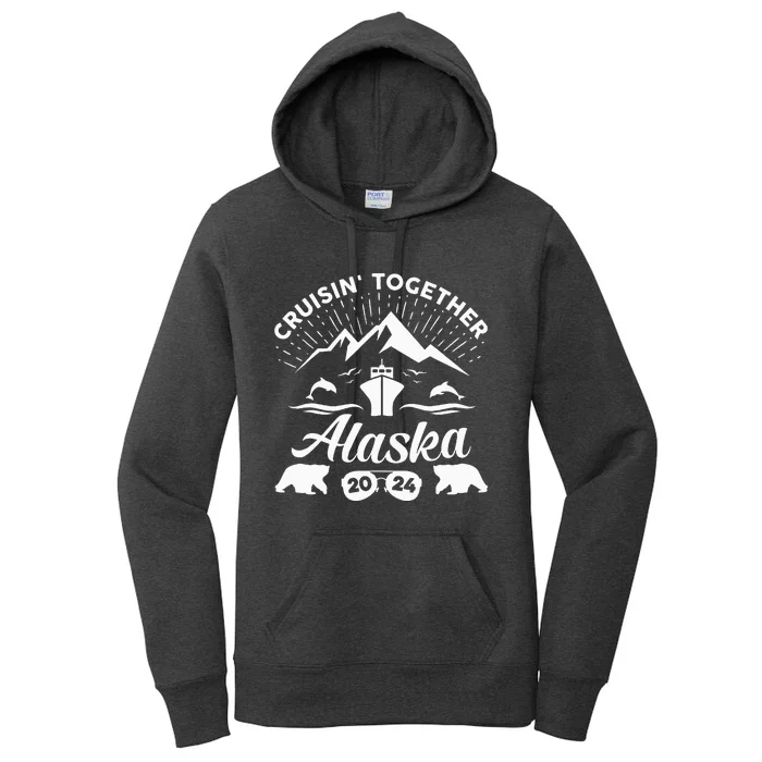 Alaska Cruise 2024 Family Summer Vacation Travel Matching Women's Pullover Hoodie