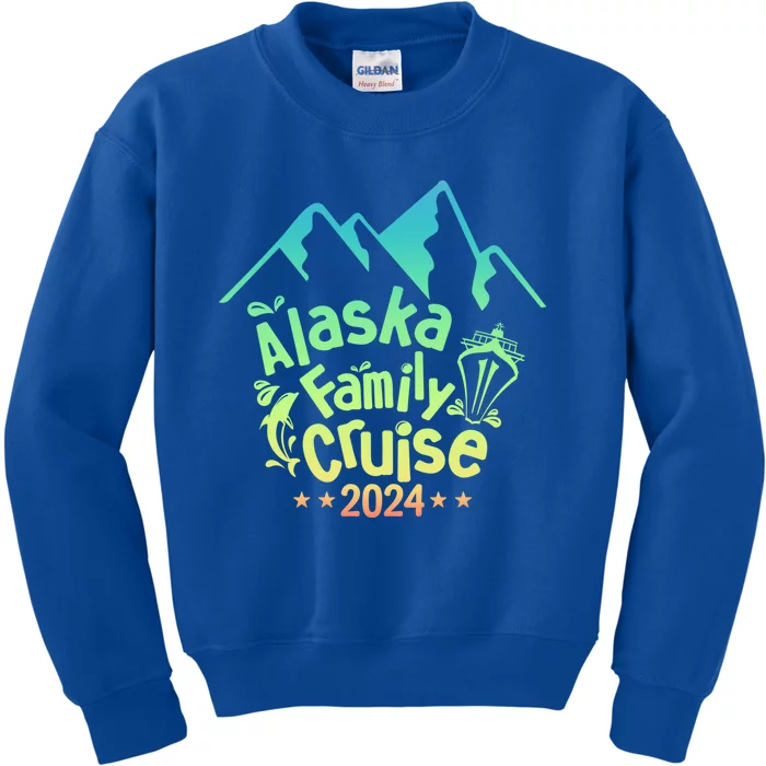 Alaska Cruise 2024 Matching Family Cruise Group Alaska 2024 Cute Gift Kids Sweatshirt