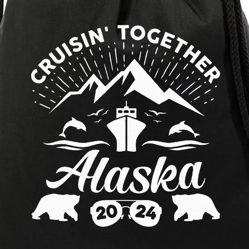 Alaska Cruise 2024 Family Summer Vacation Drawstring Bag