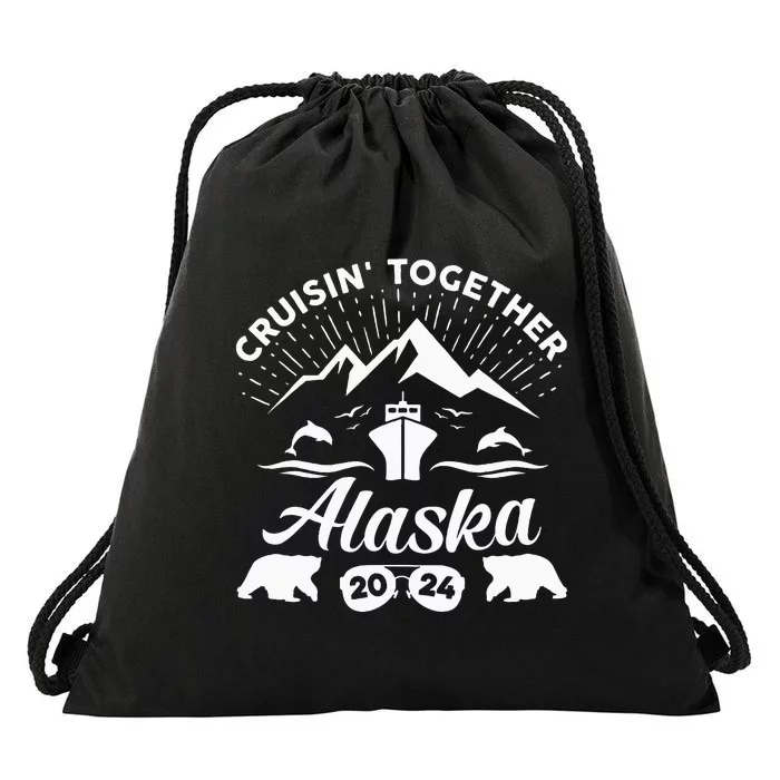 Alaska Cruise 2024 Family Summer Vacation Drawstring Bag